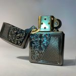 فندک زیپو اورجینال کد29498 مدل گل سلطنتی - Image 2