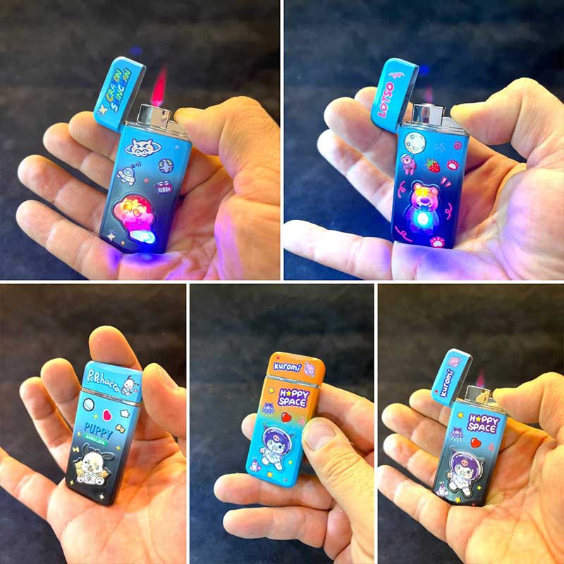 فندک زنانه شعله رنگی