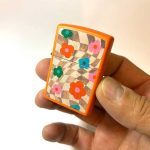 فندک زیپو اصل گل نارنجی