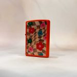 فندک زیپو اصل گل نارنجی