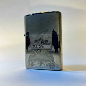 فندک زیپو گرگ و هارلی دیویدسون