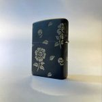 فندک زیپو طرح اسکلت و گل