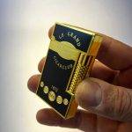 فندک دوپونت مشکی طلایی