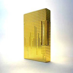 فندک دوپونت طلایی طرح دایموند هد