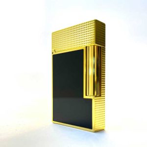 فندک دوپونت مشکی طلایی