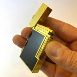 فندک دوپونت مشکی طلایی