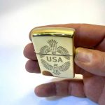 فندک زیپو عقاب و پرچم