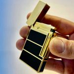 فندک دوپونت طلایی مشکی