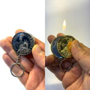 فندک سرکلیدی سکه