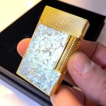 فندک اس تی التون بدنه استیل صدفی دایموند هد - Image 3