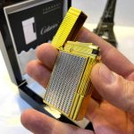 فندک کالوریس نقره‌ ای طلایی