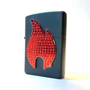 فندک زیپو شعله نگین دار