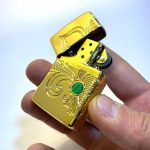 فندک زیپو روکش طلا