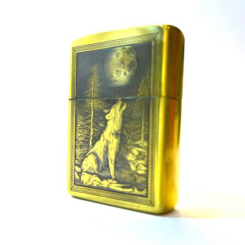 فندک زیپو اصل طرح گرگ