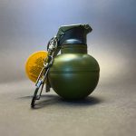 فندک سرکلیدی طرح نارنجک شعله اتمی