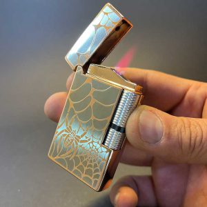 فندک باطری خور ایندکشن شعله رنگی مسی
