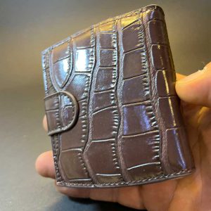 جاسیگاری مگنتی چرمی پوسته ماری گوپای قهوه ای
