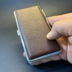 کیس سیگار باریک قهوه ای جاسیگاری