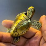 فندک طرح لاک پشت برنجی
