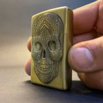 فندک زیپو گازی طرح اسکلت برجسته سه بعدی - تصویر 3
