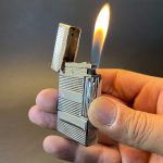 فندک درویی نقره ای گازی